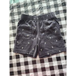 Osh Kosh Charcoal Grey with Pineapples Shorts 3T